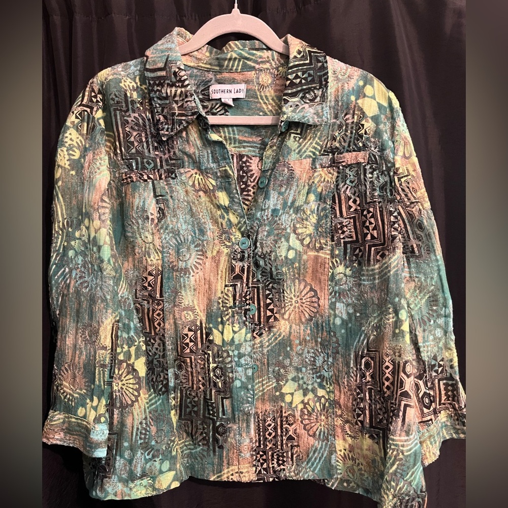 Colorful Button Up Shirt